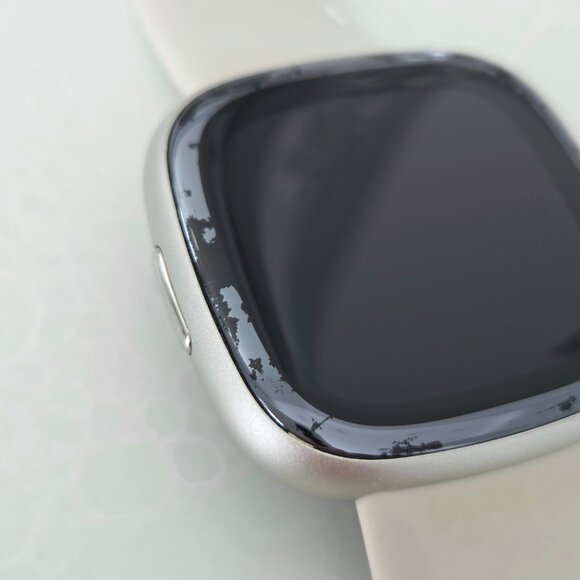 Fitbit Sense 2 Health Fitness Smartwatch Lunar White Platinum Watch Charger Box - Picture 7 of 16